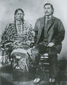George Bent and his wife, Magpie